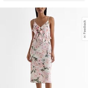 Floral V-Neck Ruffle Downtown Cami
Midi Slip Dress